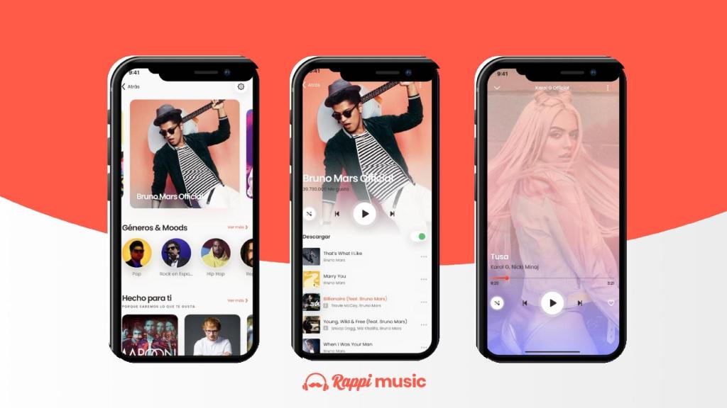 Um das novas funções do superaplicativo Rappi será o Rappi Music, serviço de streaming sob demanda.