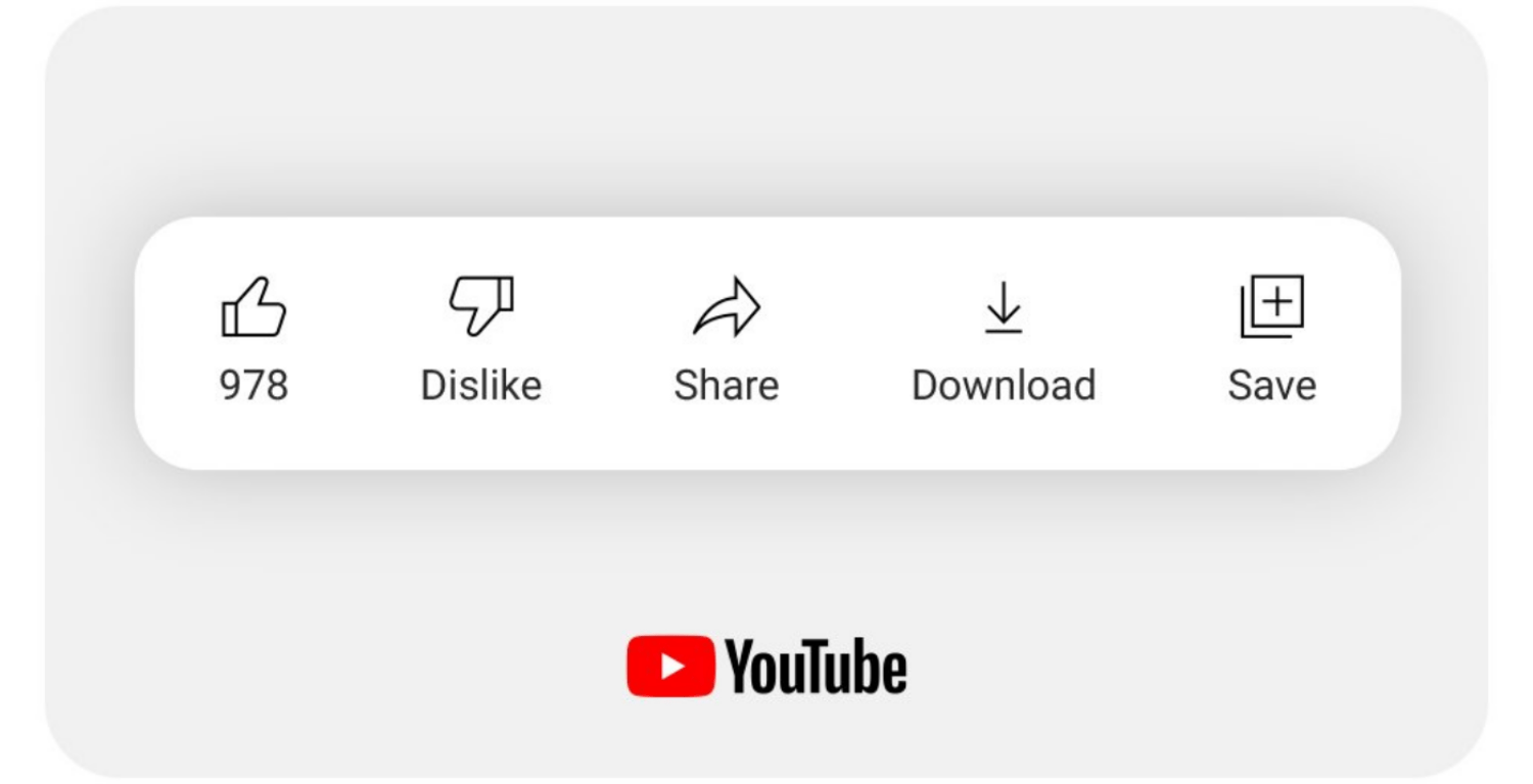 Youtube esta testando a remocao de dislikes nos videos