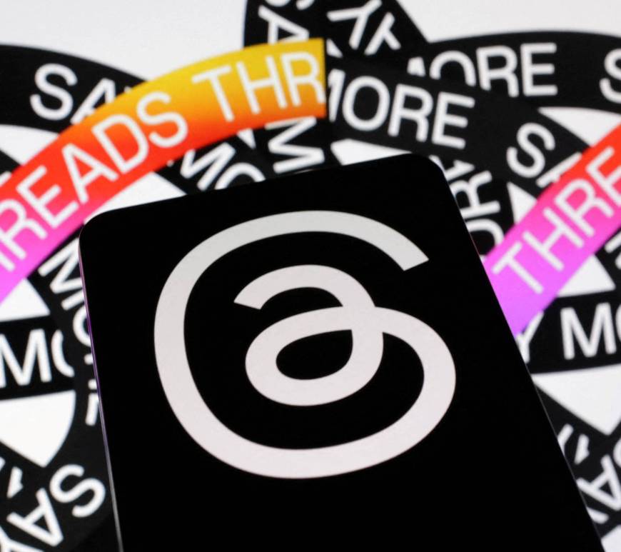 Imagem com uma tela de celular. Como usar o threads do instagram